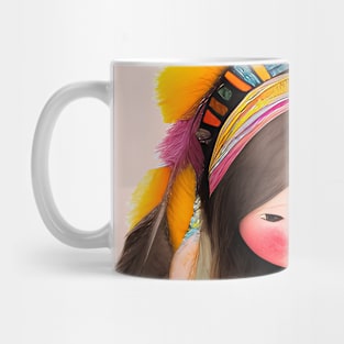 feather girl Mug